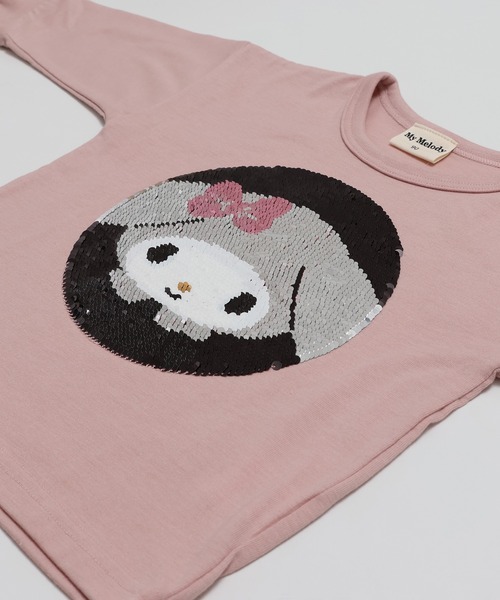 sanrio（サンリオ）の「〈サンリオ〉スパンコール 長袖Tシャツ（Tシャツ/カットソー・キッズ・ホワイト/ラベンダー/スモークピンク・80ｃｍ/90cm/100cm/110cm/120cm/130cm）」の12枚目の写真