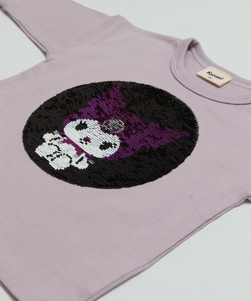 sanrio（サンリオ）の「〈サンリオ〉スパンコール 長袖Tシャツ（Tシャツ/カットソー・キッズ・ホワイト/ラベンダー/スモークピンク・80ｃｍ/90cm/100cm/110cm/120cm/130cm）」の6枚目の写真