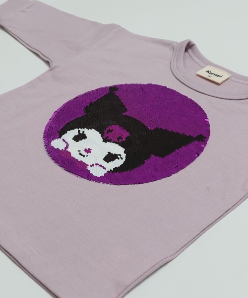 sanrio（サンリオ）の「〈サンリオ〉スパンコール 長袖Tシャツ（Tシャツ/カットソー・キッズ・ホワイト/ラベンダー/スモークピンク・80ｃｍ/90cm/100cm/110cm/120cm/130cm）」の10枚目の写真