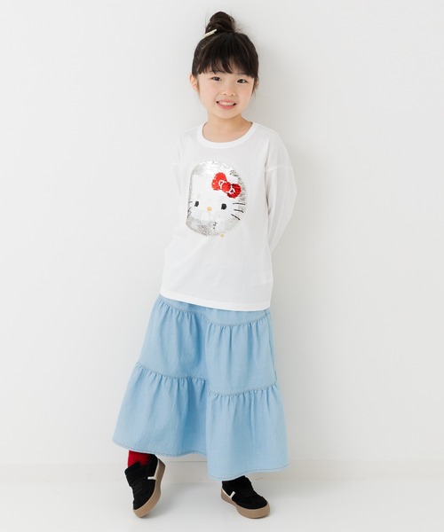 sanrio（サンリオ）の「〈サンリオ〉スパンコール 長袖Tシャツ（Tシャツ/カットソー・キッズ・ホワイト/ラベンダー/スモークピンク・80ｃｍ/90cm/100cm/110cm/120cm/130cm）」の17枚目の写真