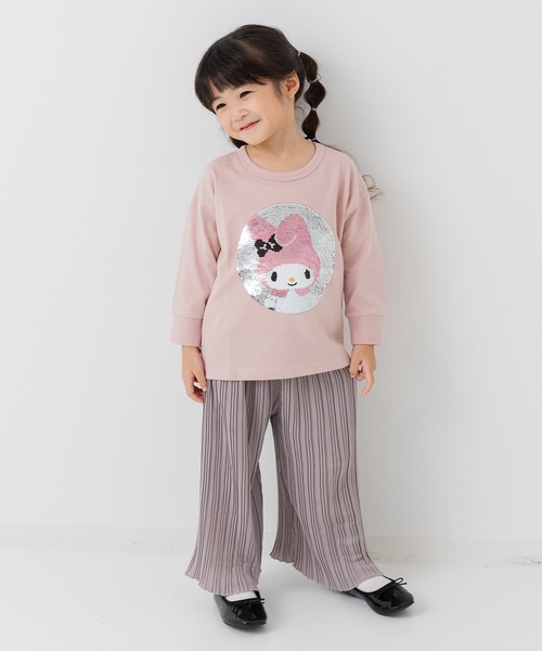 sanrio（サンリオ）の「〈サンリオ〉スパンコール 長袖Tシャツ（Tシャツ/カットソー・キッズ・ホワイト/ラベンダー/スモークピンク・80ｃｍ/90cm/100cm/110cm/120cm/130cm）」の11枚目の写真