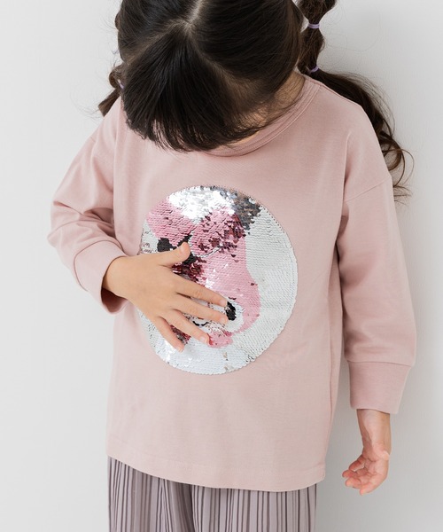 sanrio（サンリオ）の「〈サンリオ〉スパンコール 長袖Tシャツ（Tシャツ/カットソー・キッズ・ホワイト/ラベンダー/スモークピンク・80ｃｍ/90cm/100cm/110cm/120cm/130cm）」の14枚目の写真