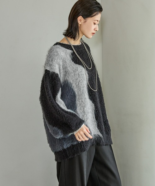 インターシャ配色プルオーバー / 583728（ニット/セーター）｜LAKOLE