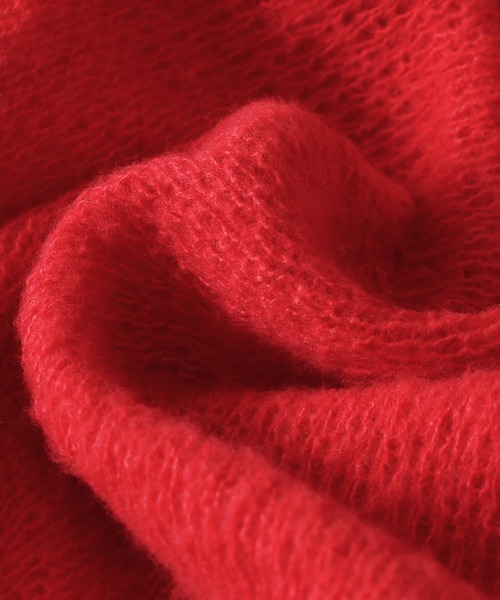 BEVERLY HILLS POLO CLUB（ビバリーヒルズポロクラブ）の「【BEVERLY HILLS POLO CLUB】ロング丈Ｖネックニットカーデ（カーディガン/ボレロ・レディース・ブルー/グレー/レッド・LL/L/M）」の14枚目の写真