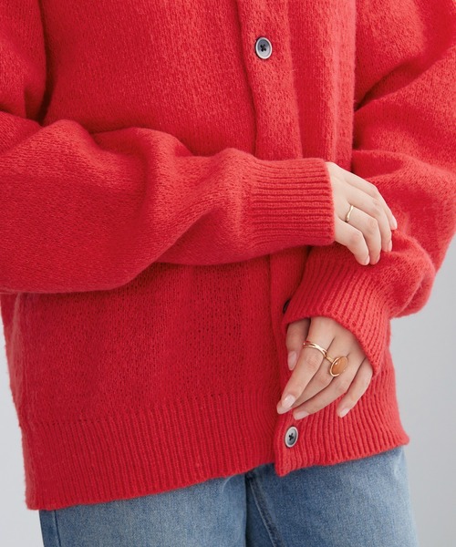 BEVERLY HILLS POLO CLUB（ビバリーヒルズポロクラブ）の「【BEVERLY HILLS POLO CLUB】ロング丈Ｖネックニットカーデ（カーディガン/ボレロ・レディース・ブルー/グレー/レッド・LL/L/M）」の17枚目の写真