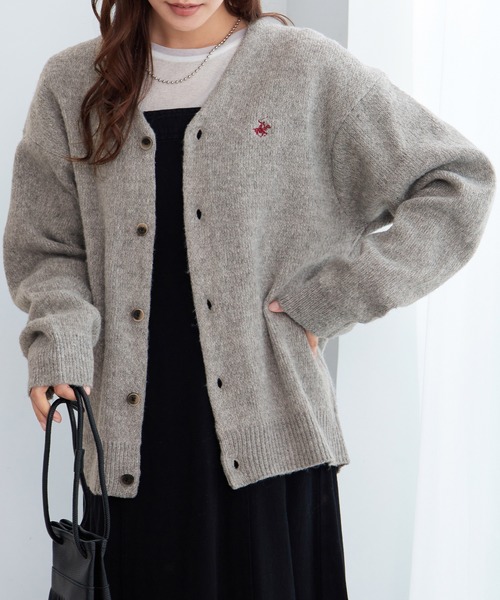BEVERLY HILLS POLO CLUB（ビバリーヒルズポロクラブ）の「【BEVERLY HILLS POLO CLUB】ロング丈Ｖネックニットカーデ（カーディガン/ボレロ・レディース・ブルー/グレー/レッド・LL/L/M）」の21枚目の写真