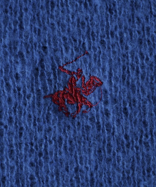 BEVERLY HILLS POLO CLUB（ビバリーヒルズポロクラブ）の「【BEVERLY HILLS POLO CLUB】ロング丈Ｖネックニットカーデ（カーディガン/ボレロ・レディース・ブルー/グレー/レッド・LL/L/M）」の9枚目の写真