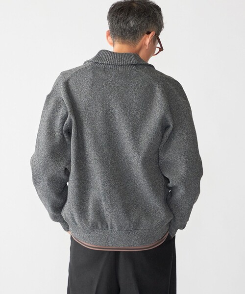 SHIPS（シップス）の「SHIPS:〈手洗い可能〉ミックス ポリ ショールカラー ニット カーディガン（カーディガン/ボレロ・メンズ・ダークグレー/ブラウン/ネイビー・SMALL/MEDIUM/LARGE/X-LARGE）」の13枚目の写真