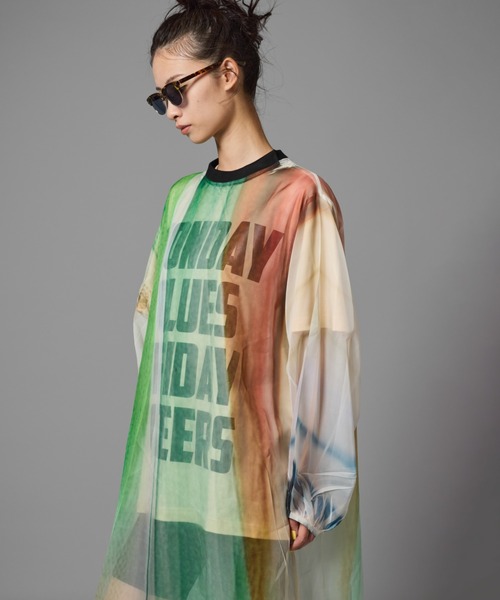 NON TOKYO（ノントーキョー）の「NON TOKYO/ノントーキョー/プリントTシャツ（レタリング)（Tシャツ/カットソー・レディース・ネイビー/ピンク/アイボリー・1/2）」の7枚目の写真