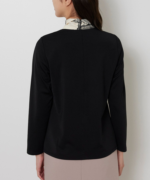 NARACAMICIE(ナラカミーチェ)の「【NARACAMICIE】ボウタイドッキングカットソー(Tシャツ/カットソー・レディース・ブラック/ホワイト・M/XL)」の17枚目の写真