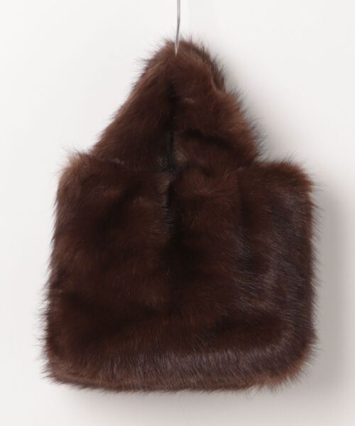 Elura（エルーラ）の「エコファーなめらかトート/588542（ハンドバッグ・レディース・ダークブラウン/ライトベージュ・ONE SIZE）」の17枚目の写真