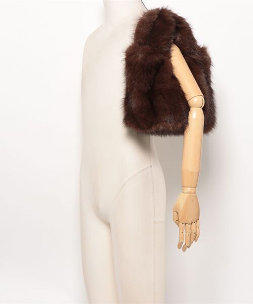 Elura（エルーラ）の「エコファーなめらかトート/588542（ハンドバッグ・レディース・ダークブラウン/ライトベージュ・ONE SIZE）」の20枚目の写真