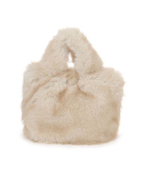 Elura（エルーラ）の「エコファーなめらかトート/588542（ハンドバッグ・レディース・ダークブラウン/ライトベージュ・ONE SIZE）」の7枚目の写真