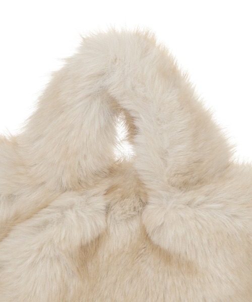 Elura（エルーラ）の「エコファーなめらかトート/588542（ハンドバッグ・レディース・ダークブラウン/ライトベージュ・ONE SIZE）」の13枚目の写真