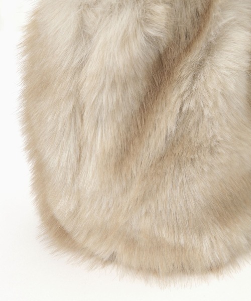 Elura（エルーラ）の「エコファーなめらかトート/588542（ハンドバッグ・レディース・ダークブラウン/ライトベージュ・ONE SIZE）」の12枚目の写真