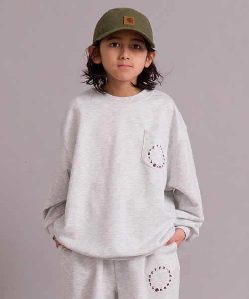 PAIRMANON STREET(ペアマノンストリート)の「【マルチファンクション】【セットアップ可】裏毛 スウェット【PAIRMANON STREET】(スウェット・キッズ・グレー/ブルーグレー/ブラック/ネイビー/オレンジ/ブラウン/グレー系その他/パープル/ライトグリーン/オートミール・130/100/120/160/150/140/110)」の6枚目の写真