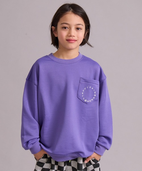 PAIRMANON STREET(ペアマノンストリート)の「【マルチファンクション】【セットアップ可】裏毛 スウェット【PAIRMANON STREET】(スウェット・キッズ・グレー/ブルーグレー/ブラック/ネイビー/オレンジ/ブラウン/グレー系その他/パープル/ライトグリーン/オートミール・130/100/120/160/150/140/110)」の9枚目の写真