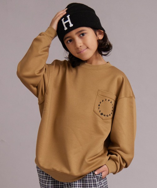 PAIRMANON STREET(ペアマノンストリート)の「【マルチファンクション】【セットアップ可】裏毛 スウェット【PAIRMANON STREET】(スウェット・キッズ・グレー/ブルーグレー/ブラック/ネイビー/オレンジ/ブラウン/グレー系その他/パープル/ライトグリーン/オートミール・130/100/120/160/150/140/110)」の5枚目の写真