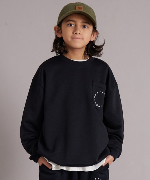 PAIRMANON STREET(ペアマノンストリート)の「【マルチファンクション】【セットアップ可】裏毛 スウェット【PAIRMANON STREET】(スウェット・キッズ・グレー/ブルーグレー/ブラック/ネイビー/オレンジ/ブラウン/グレー系その他/パープル/ライトグリーン/オートミール・130/100/120/160/150/140/110)」の1枚目の写真