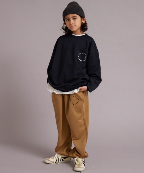 PAIRMANON STREET(ペアマノンストリート)の「【マルチファンクション】【セットアップ可】裏毛 スウェット【PAIRMANON STREET】(スウェット・キッズ・グレー/ブルーグレー/ブラック/ネイビー/オレンジ/ブラウン/グレー系その他/パープル/ライトグリーン/オートミール・130/100/120/160/150/140/110)」の11枚目の写真