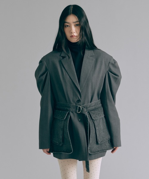 EN NEUME(エンノイム)の「Convertible Denim Gilet(ベスト・レディース・ブルー/グレー/ブラック・FREE)」の15枚目の写真
