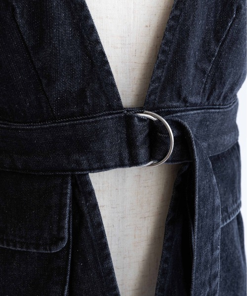 EN NEUME(エンノイム)の「Convertible Denim Gilet(ベスト・レディース・ブルー/グレー/ブラック・FREE)」の9枚目の写真