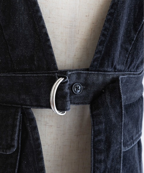EN NEUME(エンノイム)の「Convertible Denim Gilet(ベスト・レディース・ブルー/グレー/ブラック・FREE)」の10枚目の写真
