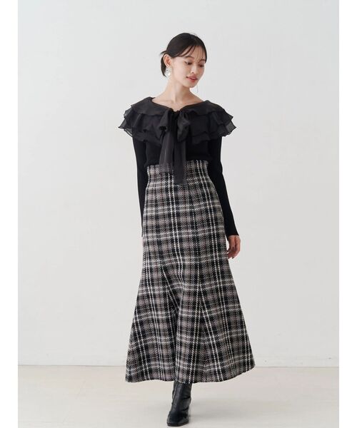 オリジナルロービングチェックマーメイドスカート（スカート