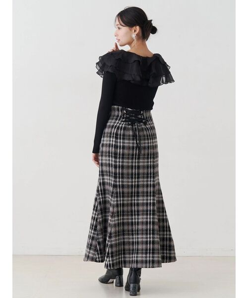 オリジナルロービングチェックマーメイドスカート（スカート