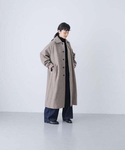 かぐれ(カグレ)の「『ユニセックス』Wool bal coat(その他アウター・レディース・ブラウン/ベージュ・2/1)」の4枚目の写真