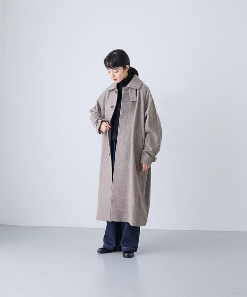 かぐれ(カグレ)の「『ユニセックス』Wool bal coat(その他アウター・レディース・ブラウン/ベージュ・2/1)」の5枚目の写真