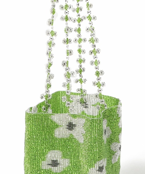 Pra Utz ビーズバッグ Pura Utz / GREEN FLOWER DREAM ビーズバッグ 【公式通販】