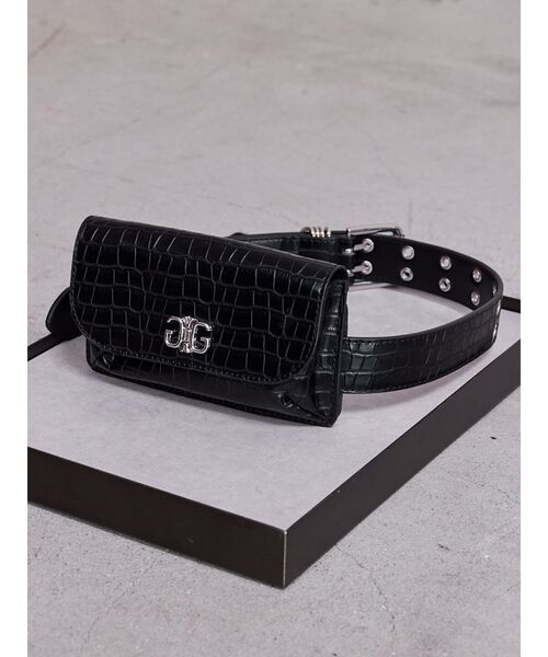 GYDA（ジェイダ）の「Symmetry GYDAウエストポーチベルト（ベルト・レディース・ブラック・FREE）」の2枚目の写真