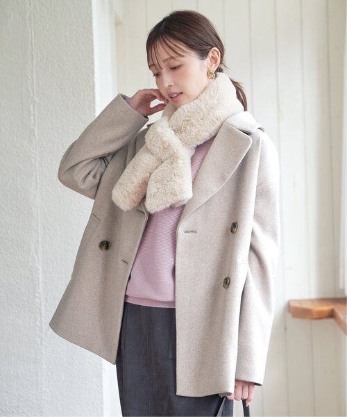 ikka（イッカ）の「【静電防止】ウールライクストレッチテーラーコート（テーラードジャケット・レディース・ブラウン/チャコール/ブラウン系その他・M/L/S）」の10枚目の写真