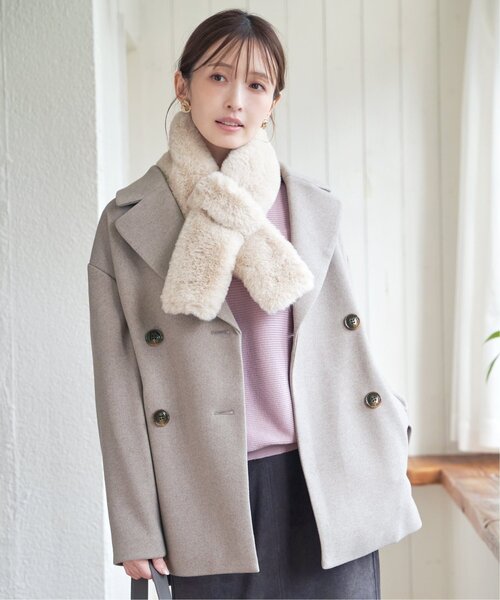 ikka（イッカ）の「【静電防止】ウールライクストレッチテーラーコート（テーラードジャケット・レディース・ブラウン/チャコール/ブラウン系その他・M/L/S）」の11枚目の写真