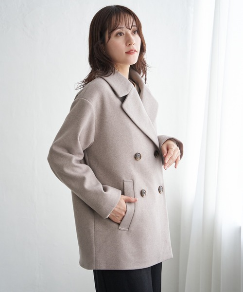 ikka（イッカ）の「【静電防止】ウールライクストレッチテーラーコート（テーラードジャケット・レディース・ブラウン/チャコール/ブラウン系その他・M/L/S）」の5枚目の写真