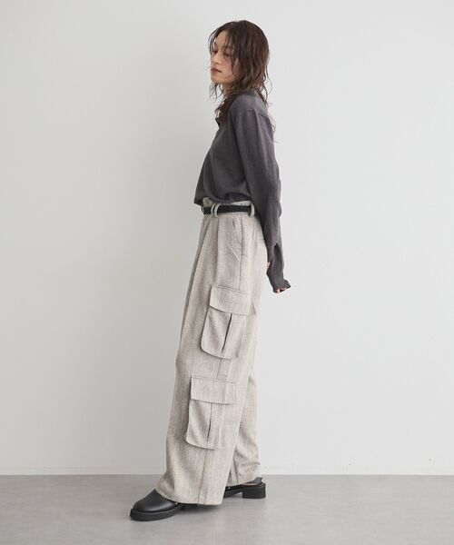 GARAGE OF GOOD CLOTHING（ガレージオブグッドクロージング）の「ポロ襟ニットプルオーバー（ニット/セーター・レディース・モカ/ブラック/チャコールグレー・FREE）」の9枚目の写真