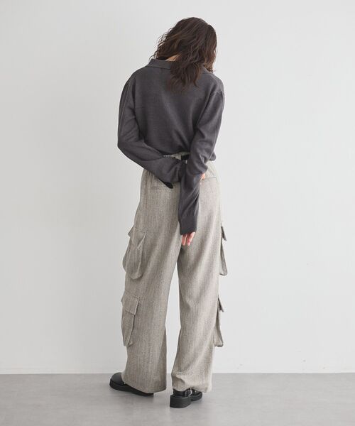 GARAGE OF GOOD CLOTHING（ガレージオブグッドクロージング）の「ポロ襟ニットプルオーバー（ニット/セーター・レディース・モカ/ブラック/チャコールグレー・FREE）」の10枚目の写真