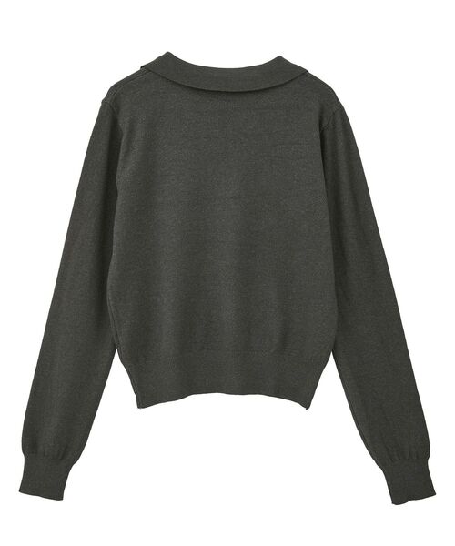 GARAGE OF GOOD CLOTHING（ガレージオブグッドクロージング）の「ポロ襟ニットプルオーバー（ニット/セーター・レディース・モカ/ブラック/チャコールグレー・FREE）」の20枚目の写真