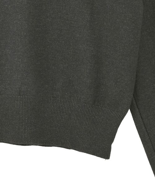 GARAGE OF GOOD CLOTHING（ガレージオブグッドクロージング）の「ポロ襟ニットプルオーバー（ニット/セーター・レディース・モカ/ブラック/チャコールグレー・FREE）」の17枚目の写真