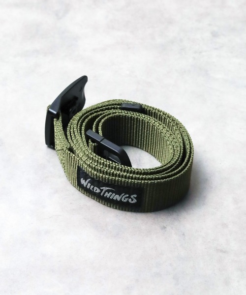 WILD THINGS（ワイルドシングス）の「【RES】【WILD THINGS】PP WEBBING BELT（ベルト・メンズ・グレー/ダークグリーン/グリーン/ピンク/サンドベージュ/イエロー/ネイビー/パープル/オリーブ/ブラック/ブルー・FREE）」の5枚目の写真