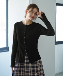 STYLE DELI | ボタンいっぱいリブカットソートップス(Tシャツ/カットソー)