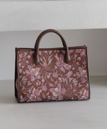 Andemiu | フラワージャガードスクエアトートバック605846(トートバッグ)