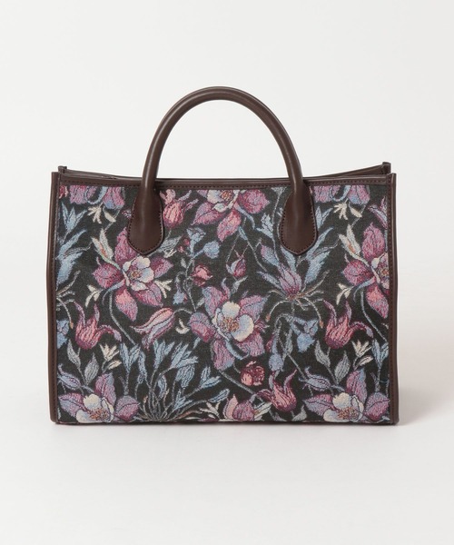 Andemiu(アンデミュウ)の「フラワージャガードスクエアトートバック605846(トートバッグ・レディース・ブラック/レッド・FREE)」の19枚目の写真