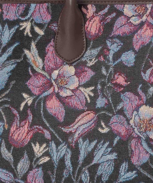 Andemiu(アンデミュウ)の「フラワージャガードスクエアトートバック605846(トートバッグ・レディース・ブラック/レッド・FREE)」の8枚目の写真