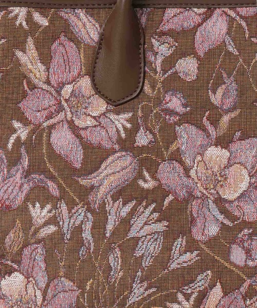 Andemiu(アンデミュウ)の「フラワージャガードスクエアトートバック605846(トートバッグ・レディース・ブラック/レッド・FREE)」の9枚目の写真