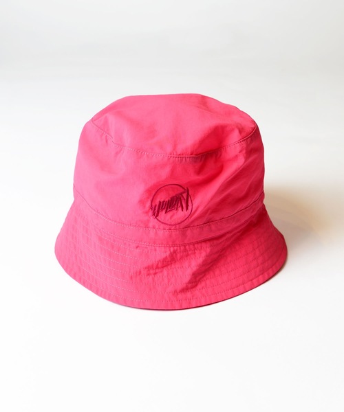 HOLIDAY（ホリデイ）の「SUPPLEX NYLON ATTACHMENT HAT サプレックスナイロンアタッチメントハット（ハット・レディース・ブラック/ピンク・ONE SIZE）」の8枚目の写真