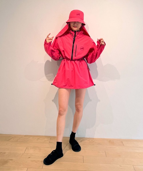 HOLIDAY（ホリデイ）の「SUPPLEX NYLON ATTACHMENT HAT サプレックスナイロンアタッチメントハット（ハット・レディース・ブラック/ピンク・ONE SIZE）」の12枚目の写真