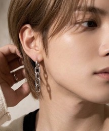 【IZU】 チェーンリンクピアス シルバー メンズ レディース モード シンプルデザイン