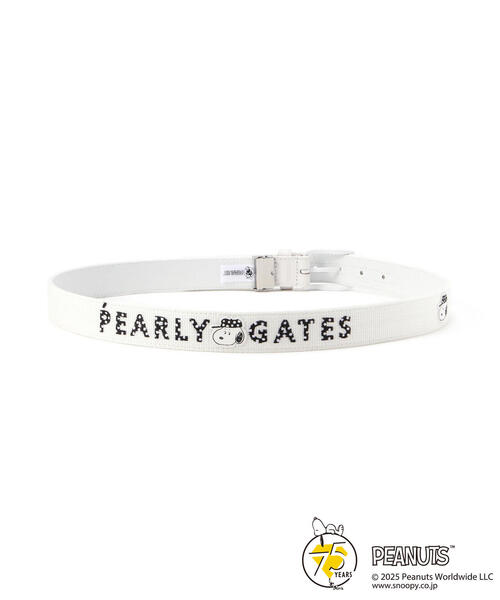 PEARLY GATES（パーリーゲイツ）の「【PEARLY GATES】【SNOOPY】アクリルテープベルト (UNISEX)（ベルト・レディース・ホワイト/ネイビー・FREE）」の3枚目の写真